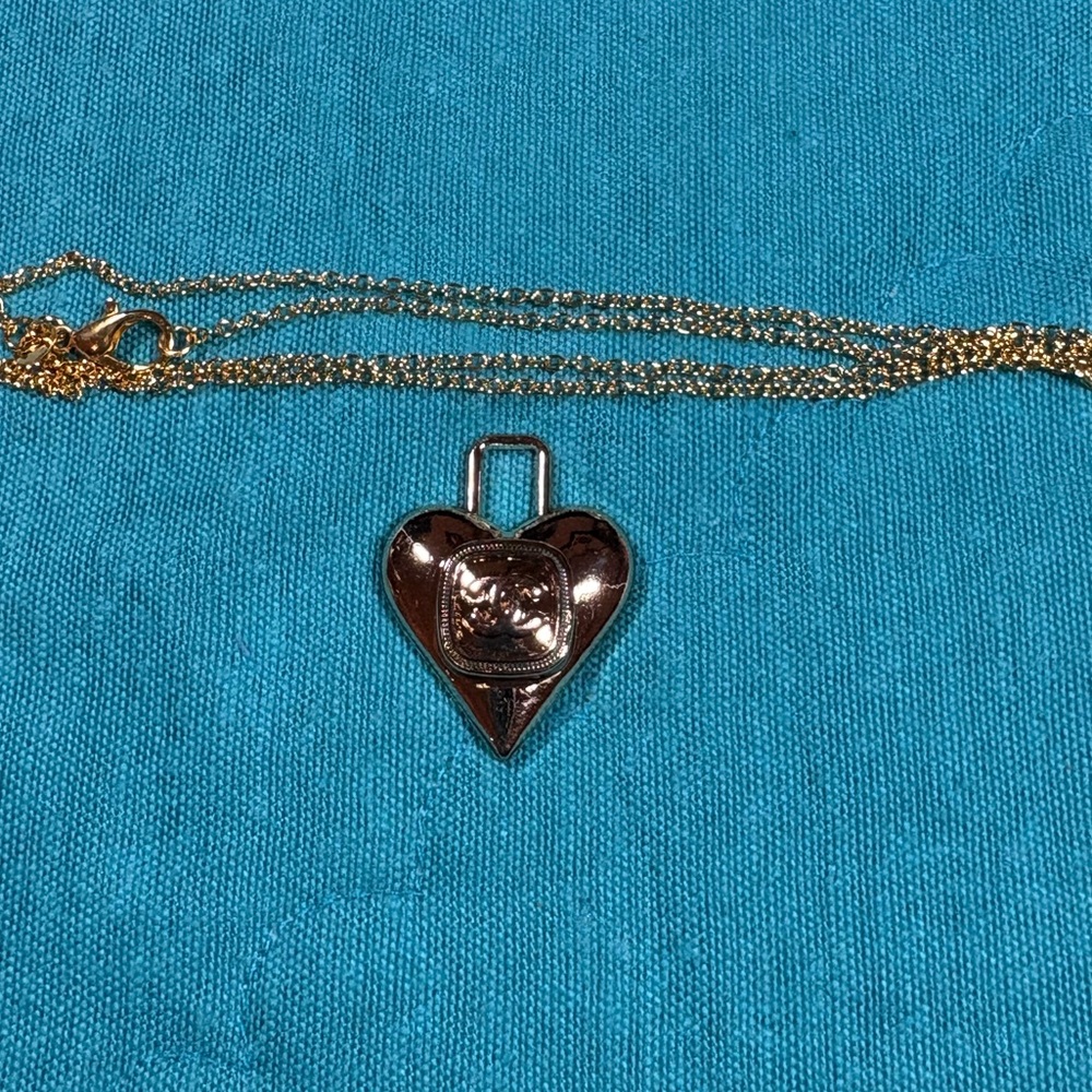 Gold Heart Pendant Necklace